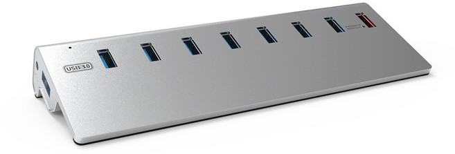 넥스트유 이지넷유비쿼터스 USB3.0 알루미늄 8포트 스탠드형 유전원 USB허브 NEXT-319U3, NEXTU 319U3, 1개