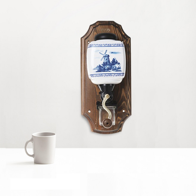 (홈아트)FK77C 벽걸이 핸드밀-풍차, 1개