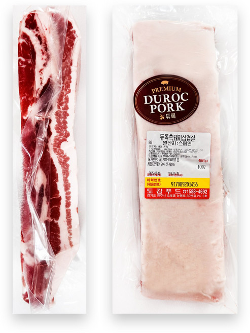 도감푸드 듀록 삼겹살 수육용 1kg, 듀록 삼겹살 수육용 1kg(통절단), 1개
