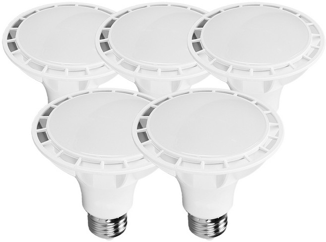 라인조명 LED에코 파30램프 15W PAR30 집중형 확산형, 5개, 3. 확산형 주백색(아이보리빛)