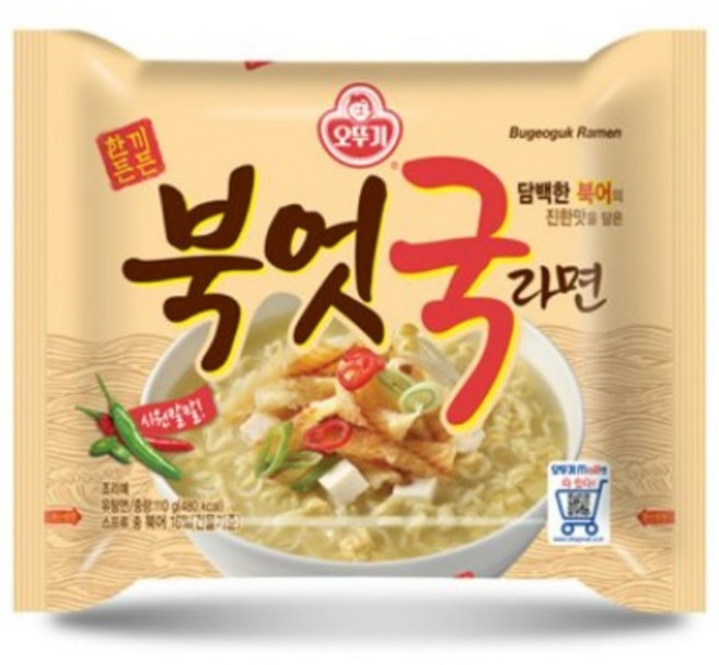 오뚜기 북엇국라면 32봉 봉지면 해장라면 북어국라면, 1개