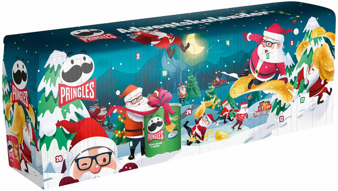 프링글스 7종 어드밴트캘린더 블루 1kg Pringles, 1개, 1.085kg