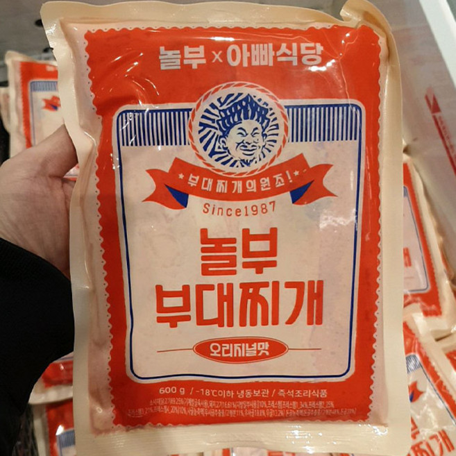 놀부 아빠식당 부대찌개 오리지널, 1개, 600g