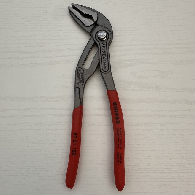 Knipex 87 51 180 Cobra ES 超薄細嘴 水管鉗 7吋, 1個