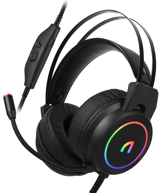 (ABKO) (헤드셋) N500 (가상7.1ch)(앱코정품), Black