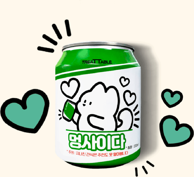 강아지사이다 개음료수 트릿테이블 멍캔사이다, 10개, 220ml