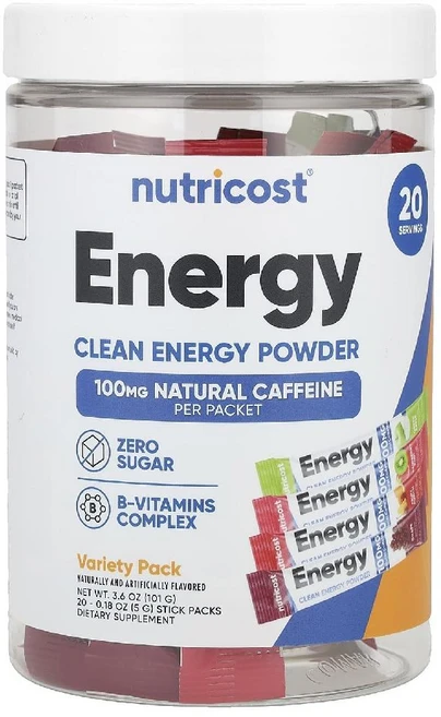 뉴트리코스트 에너지 클린 파우더 버라이어티 팩 스틱팩 20개 (개당 5g), 패킷, 1개 - 쿠팡