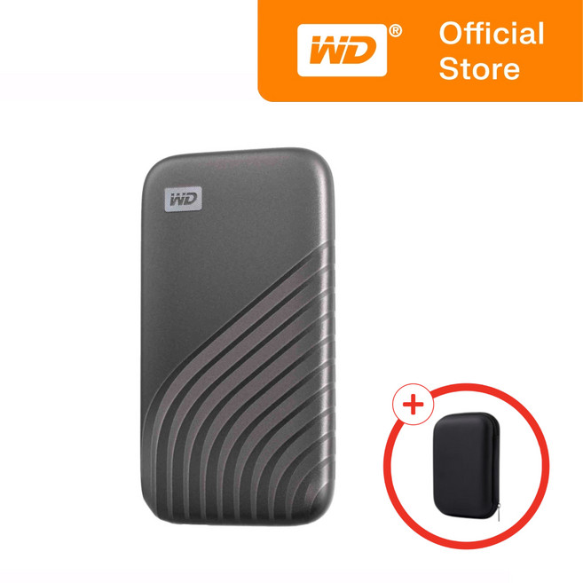 WD 외장 SSD NEW My Passport NVMe + 전용 케이스, 그레이, 4TB