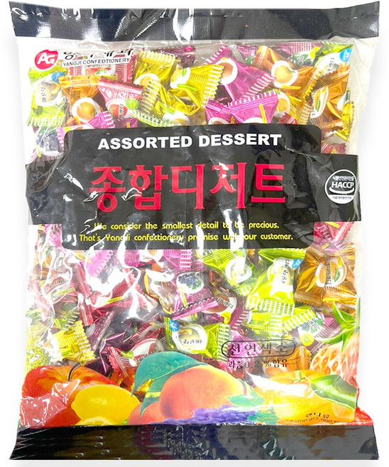 양지 종합 디저트 캔디 700g 1BOX (8개입), 650g