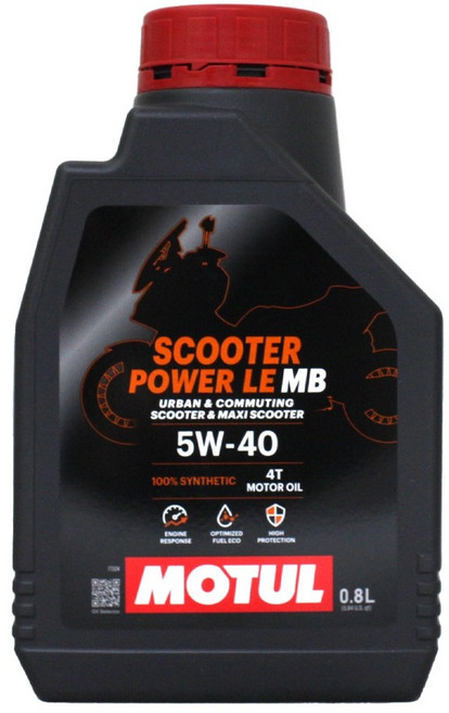 MOTUL SCOOTER POWER LE MB 4T 5W-40 全合成機油 0.8L, 1個, 800ml(小)