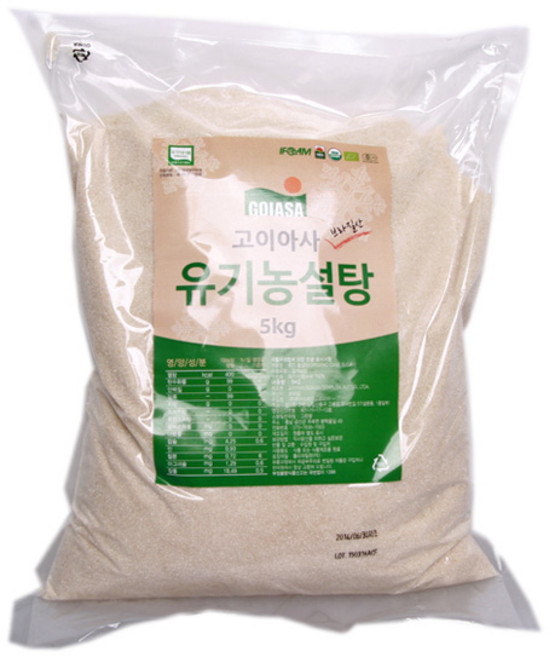 고이아사 브라질산 유기농 설탕, 5kg, 1개