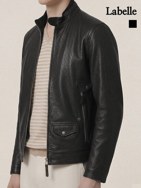 라벨르 시크릿시즌오프 라벨르by신영모피 프리미엄 남성 양가죽 집업 자켓