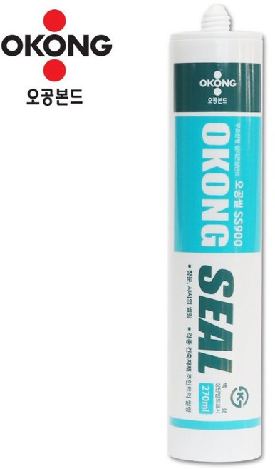 오공 무초산 실리콘 SS900 샷시 창호 메꿈용 백색 270ml, 1개