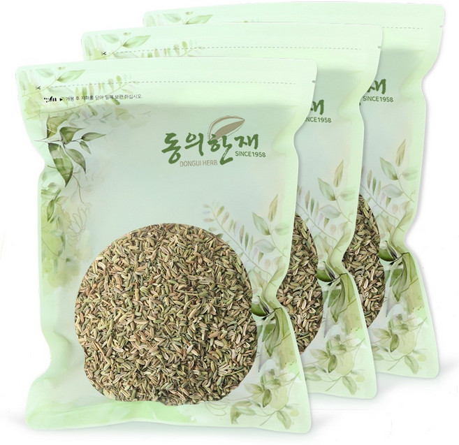 동의한재 햇 회향 펜넬 산미나리씨, 1kg, 3개