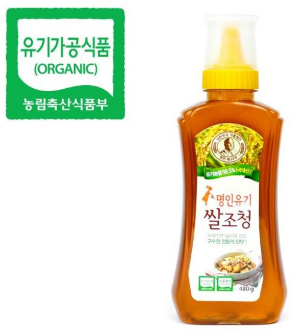 두레촌 명인 유기쌀조청 480g 조청 쌀엿 물엿, 1개