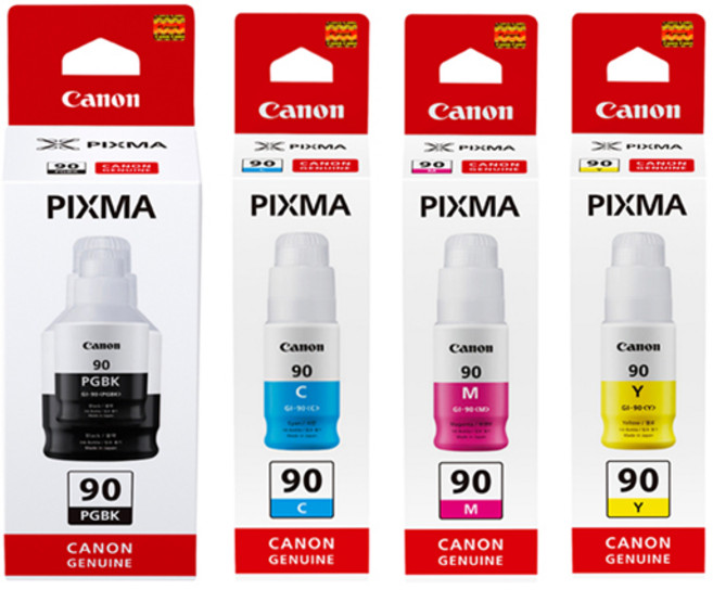 캐논 잉크 GI90 정품 PIXMA G6090 G6091 G5090 G5092, 캐논 GI-90C 정품 - 파랑, 1개