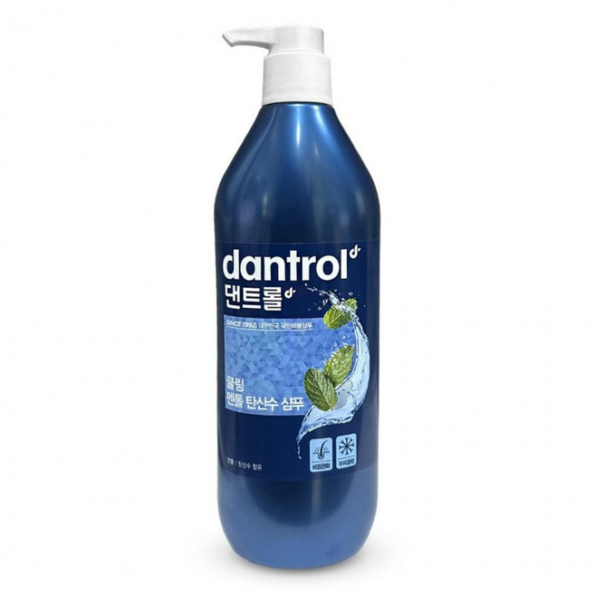 댄트롤 쿨링 멘톨 탄산수 비듬 두피 수분 샴푸 820ml, 1개