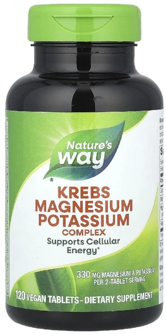 Nature's Way Krebs 마그네슘칼륨 복합체 비건 정제 120정 Way (네이처스 웨이), 1개 - 쿠팡
