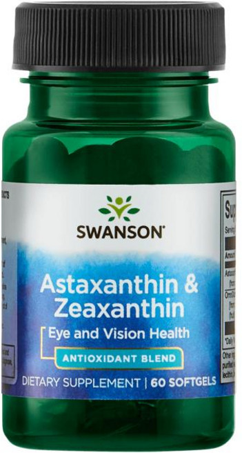 Swanson 斯旺森 蝦紅素&玉米黃素軟膠囊, 60顆, 1罐
