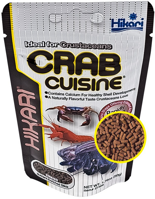 [브랜드물멍몰] 히카리 크랩퀴진 50g 크랩 큐진 가재 소라게 갑각류 사료 먹이 밥 크레이피쉬 일본정품 빠른배송, 1개