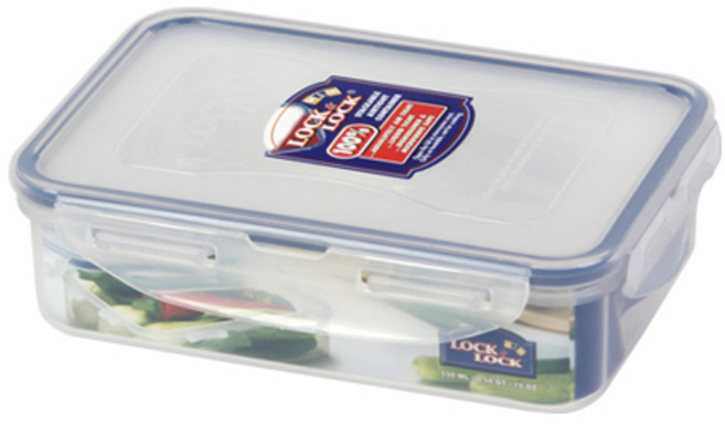 락앤락 직사각 밀폐용기 550ml(HPL815), 4개