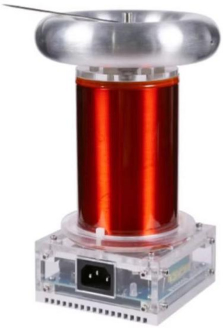 뮤지컬 테슬라 코일 SSTC 음악 호환 DIY 완성 고주파 발생기 250W 길이 20cm 점화 번개 AC110-240V, 1개
