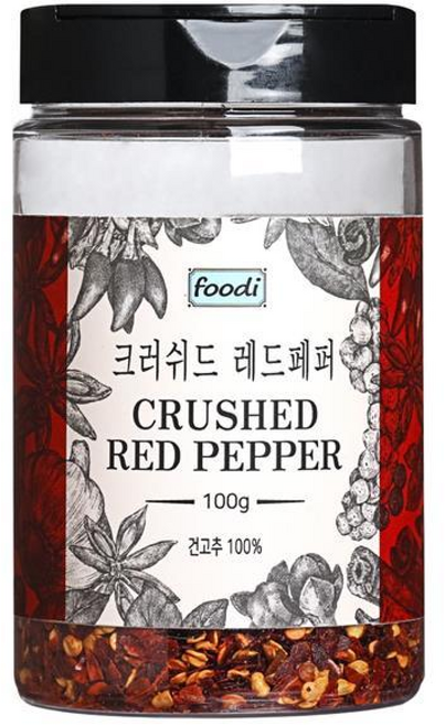 푸디 크러쉬드 레드페퍼, 1개, 100g