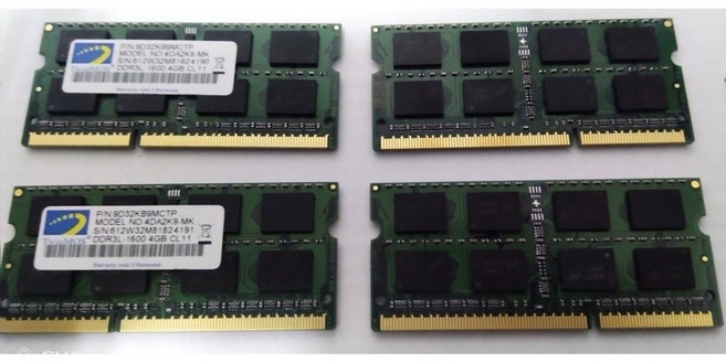 DDR3L-1600 4GB 1.35v 筆電記憶體 PC3L-12800S, 1個