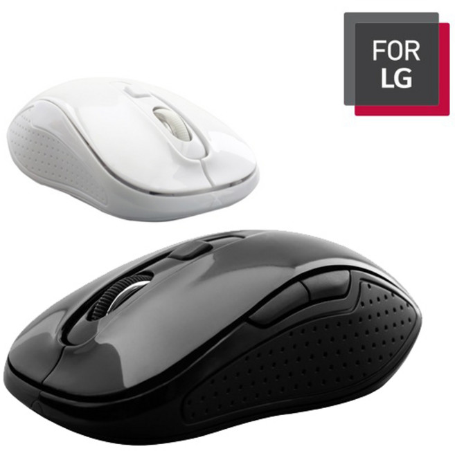 [For LG] 무선마우스 CM-8000 (5버튼 DPI 조정), 화이트, 없음