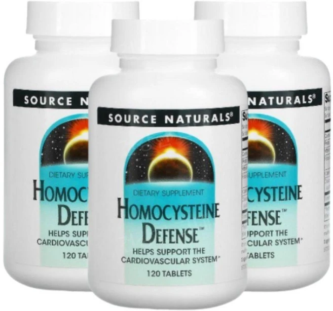 소스네추럴스 Homocysteine 호모시스테인 디펜스 120정 3개 - 쿠팡