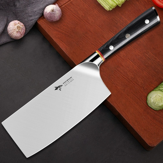 독일 중식도 이연복 칼 백종원 중식도 mad shark 스테인리스, 1개