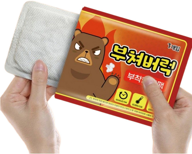 원포인트샵 따뜻 붙이는핫팩 안전인증 파스형, 50개