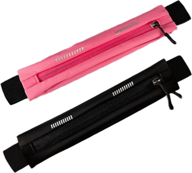 MGN공식 러닝벨트 초경량 조깅 1+1, 블랙+핑크, 1개