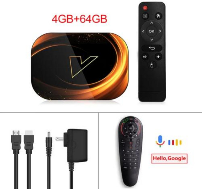 VONTAR X3 4GB 128GB 8K 스마트 안드로이드 9.0 TV 박스 9 Amlogic S905X3 와이파이 1080P 4K 구글 플레이어 셋톱 박스 4G 64G, 10) 미국 플러그 - 4G64G voice RC G3, 1개