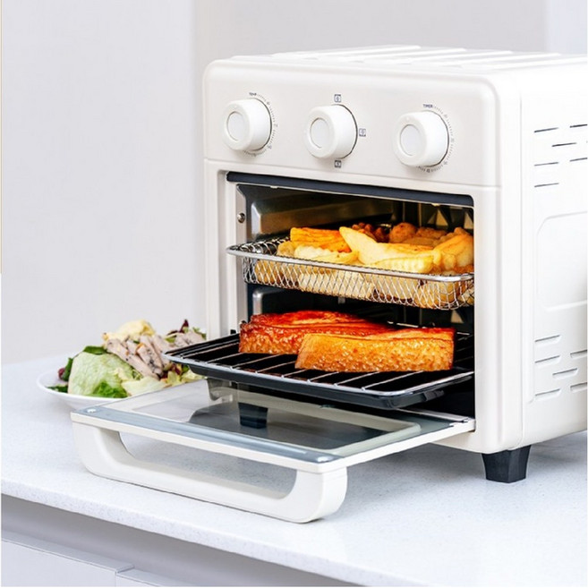 코슬리 오븐형 에어프라이어 오븐겸용 홈베이킹 간편조리, 화이트