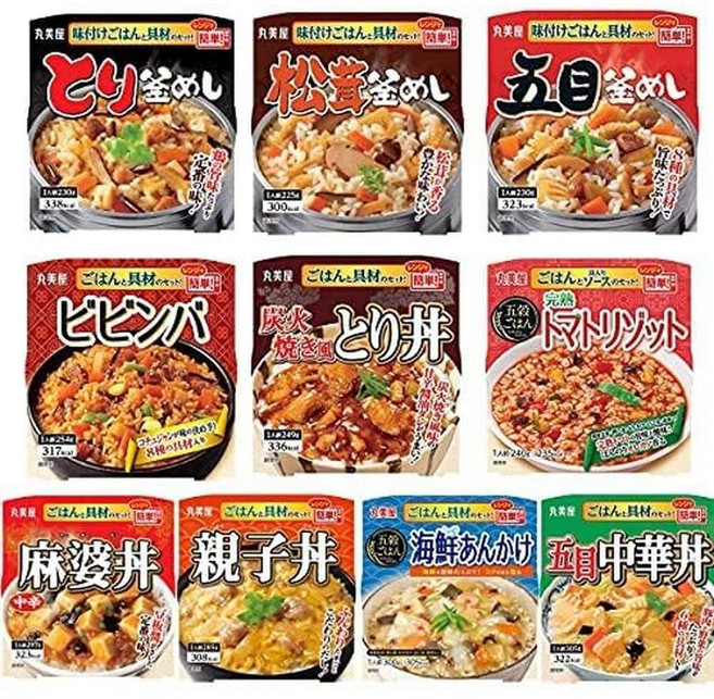 MFICL 일본직구 마루미야 돈부리밥 10종 모둠세트(오야코돈 마포돈 중식그릇 비빔밥 토리돈 해물안카케 토마토리조또 가마메시 3종), 사이즈, 1개