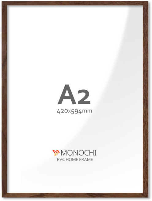 모노치 PVC 프레임 홈 인테리어 액자 A2, 1개, 월넛