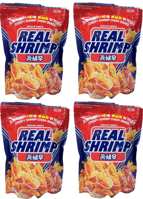 코스트코 스낵 간식 맥주안주 진새우 오리지널 진짜 새우과자, 4개, 70g