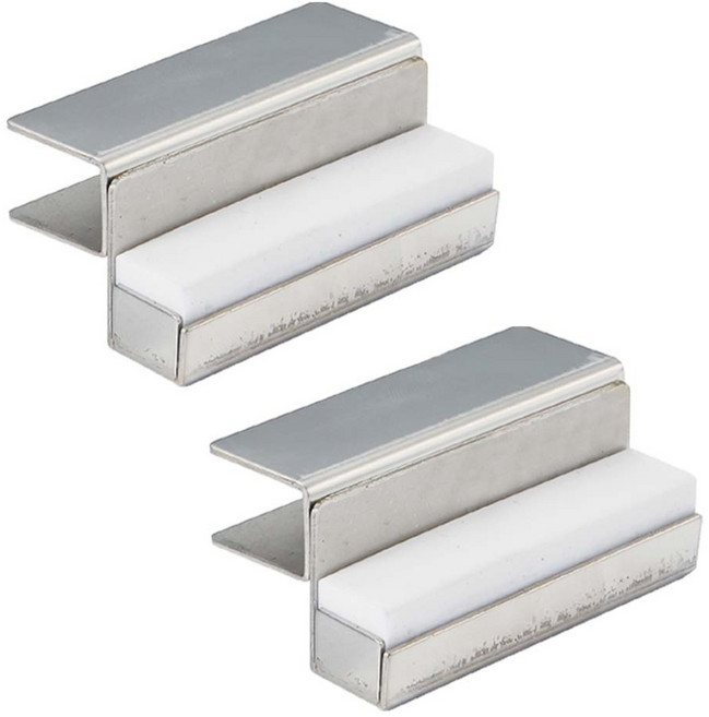 무드체인지 강화도어스토퍼 가네모 상부 유리문 스텐, 2개