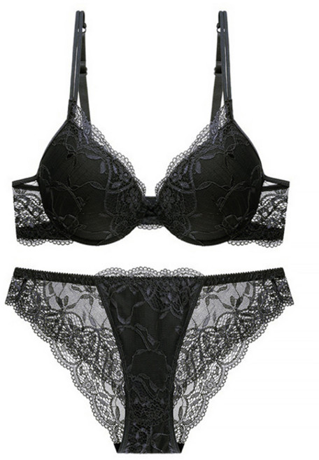 [당일출고]3CM왕뽕브라 뽕브라 여성속옷세트 오션글램볼륨업브라세트 레이스속옷세트