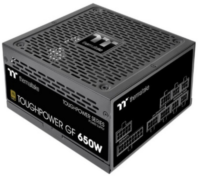 thermaltake 全模組金牌電源供應器 十年保固 日系電容 靜音液壓軸承風扇, TOUGHPOWER GF 650W