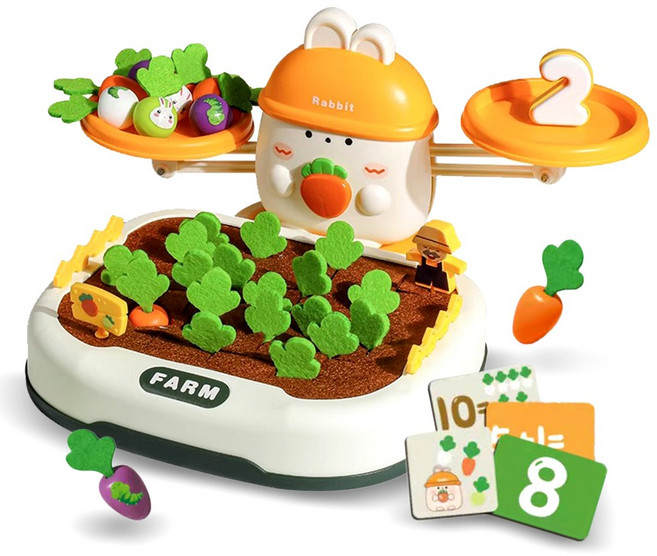 토이토 당근 농장 토끼저울 순발력 스피드 보드게임 숫자 놀이, 1세트