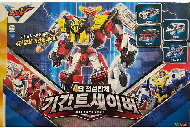 또봇 V 기간트 세이버 4단 전설합체, 혼합색상, 1개