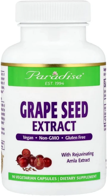 파라다이스허브 암라가 함유된 ActiVin 포도씨 추출물 베지 캡슐 90정, 1개 - 쿠팡