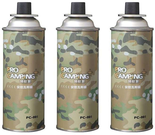Pro Kamping 卡式瓦斯罐 250g (三入組), 1個