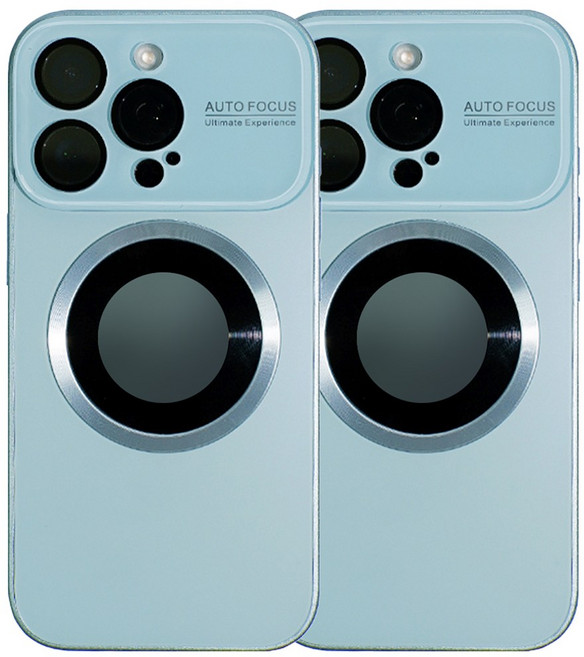 리네시 1+1 2개 맥세이프 초슬림 아이폰 호환 티타늄 휴대폰 케이스