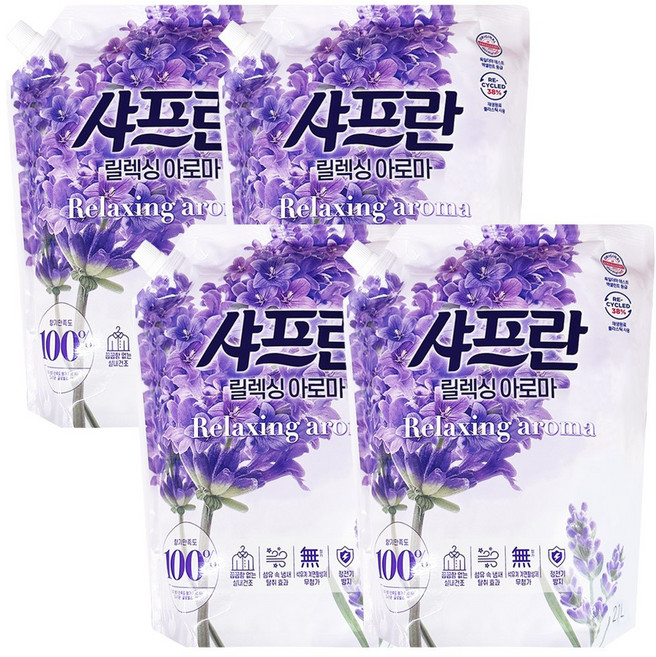 샤프란 릴렉싱아로마 2100ml X 4개, 2.1L