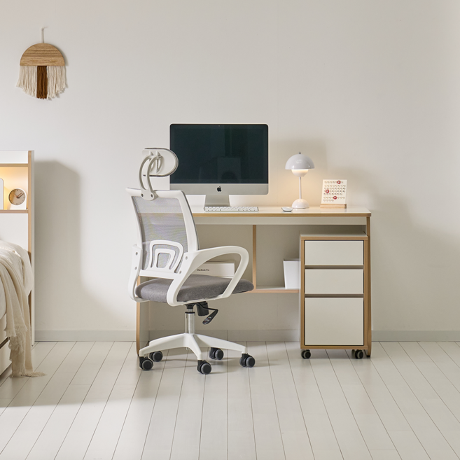 스위트 전면 일자 독서실 공부 편수책상 1200, 화이트