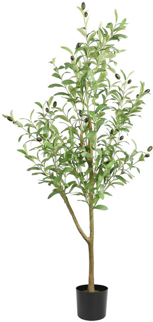 서치잇 올리브나무 120cm 프리미엄 대형 인조 조화나무 리얼한 실물감 인테리어 화분 집들이선물 개업축하 결혼선물 사무실 거실 카페 장식용 나무, 1개, 그린