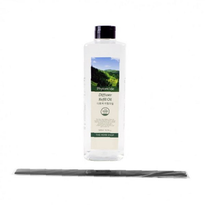 500ml 방향제 리필액 피톤치드 디퓨저 오일 실내 공기정화 화장실 현관 거실용, 1개, 상세페이지 참조